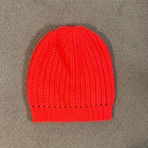 J. Crew Vibrant Red Knit Hat
